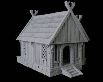 Verstrooid terrein dorpshuis voor D&D, Dungeons and Dragons, Pathfinder en Wargames - Kingdom of Saxonia