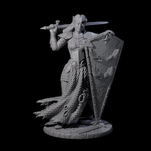 Shina - Royal Garde Kämpfer Miniatur für D&D, Dungeons and Dragons, Pathfinder und viele andere Tabletopspiele
