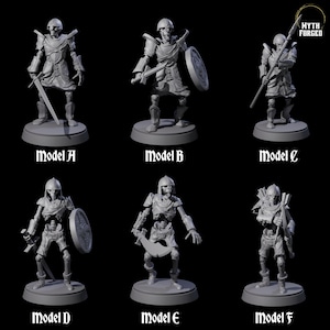 Six Clanking Armoured Skeletons Miniature for D&D, Dungeons and Dragons, Pathfinder and many other tabletop games