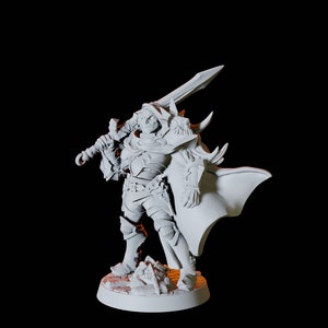Human Warrior with Asended (wings) || D&D, Dungeons and Dragons, Pathfinder and other tabletop games