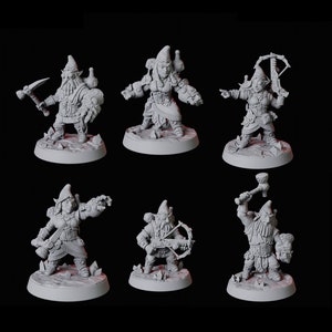 Miniature dell&#39;esercito di Gnome Artificer per D&D, Dungeons and Dragons, Pathfinder e molti altri giochi da tavolo
