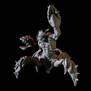 Miniatura de membro da tripulação do pirata caranguejo amaldiçoado para D&D, Dungeons and Dragons, Pathfinder e muitos outros jogos de mesa