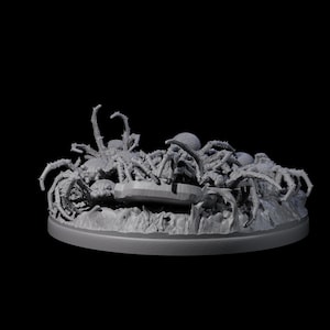 Grim Spider Swarm C Miniature for D&D, Dungeons and Dragons, Pathfinder and many other tabletop games