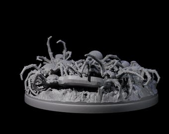 Grim Spider Swarm C Miniature for D&D, Dungeons and Dragons, Pathfinder and many other tabletop games