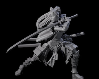 サムライ / 武士ファンアートフィギュア - 日本の戦士 - モデル