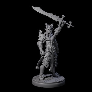 Deadly Dark Elf Marauder G Miniature for D&D, Dungeons and Dragons, Pathfinder and many other tabletop games