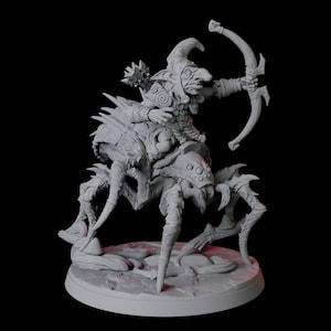 Spider Mounted Goblin Rider Miniature B for D&D, Dungeons and Dragons, Pathfinder and many other tabletop games