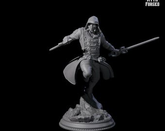 Masked Assassin Miniature for D&D, Dungeons and Dragons, Pathfinder and many other tabletop games