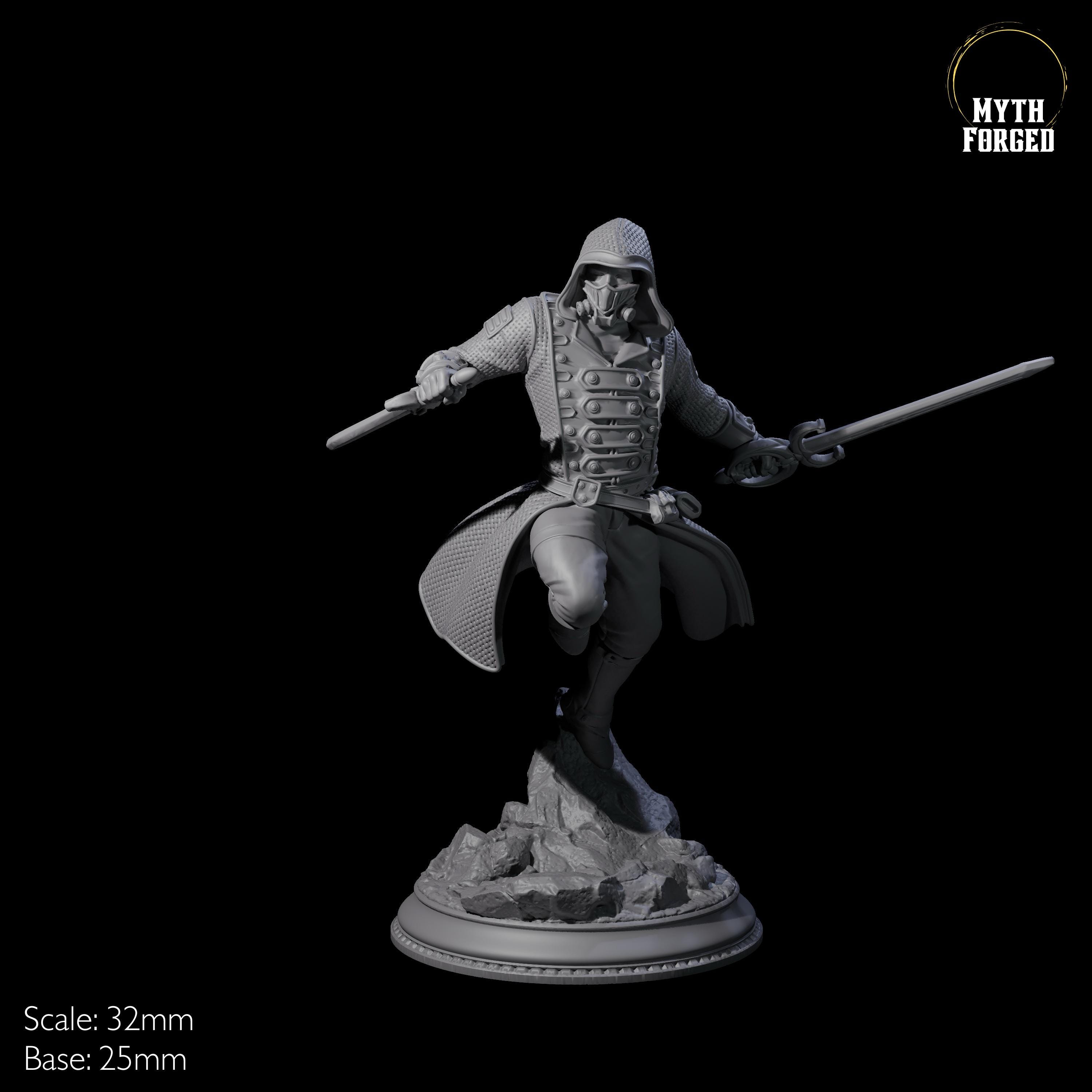 Figurine Danar, L'Assassin - Figurine Métal échelle 28/32mm, Idéale Pour Jeux De Rôles Et Collection