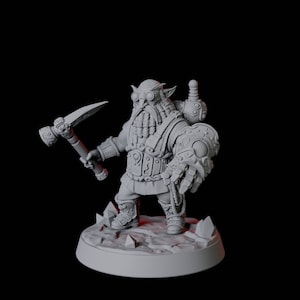 Gnome Artificer A Miniature for D&D, Dungeons and Dragons, Pathfinder and many other tabletop games