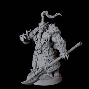 Mountain Orc Ranger Miniature for D&D, Dungeons and Dragons, Pathfinder and many other tabletop games