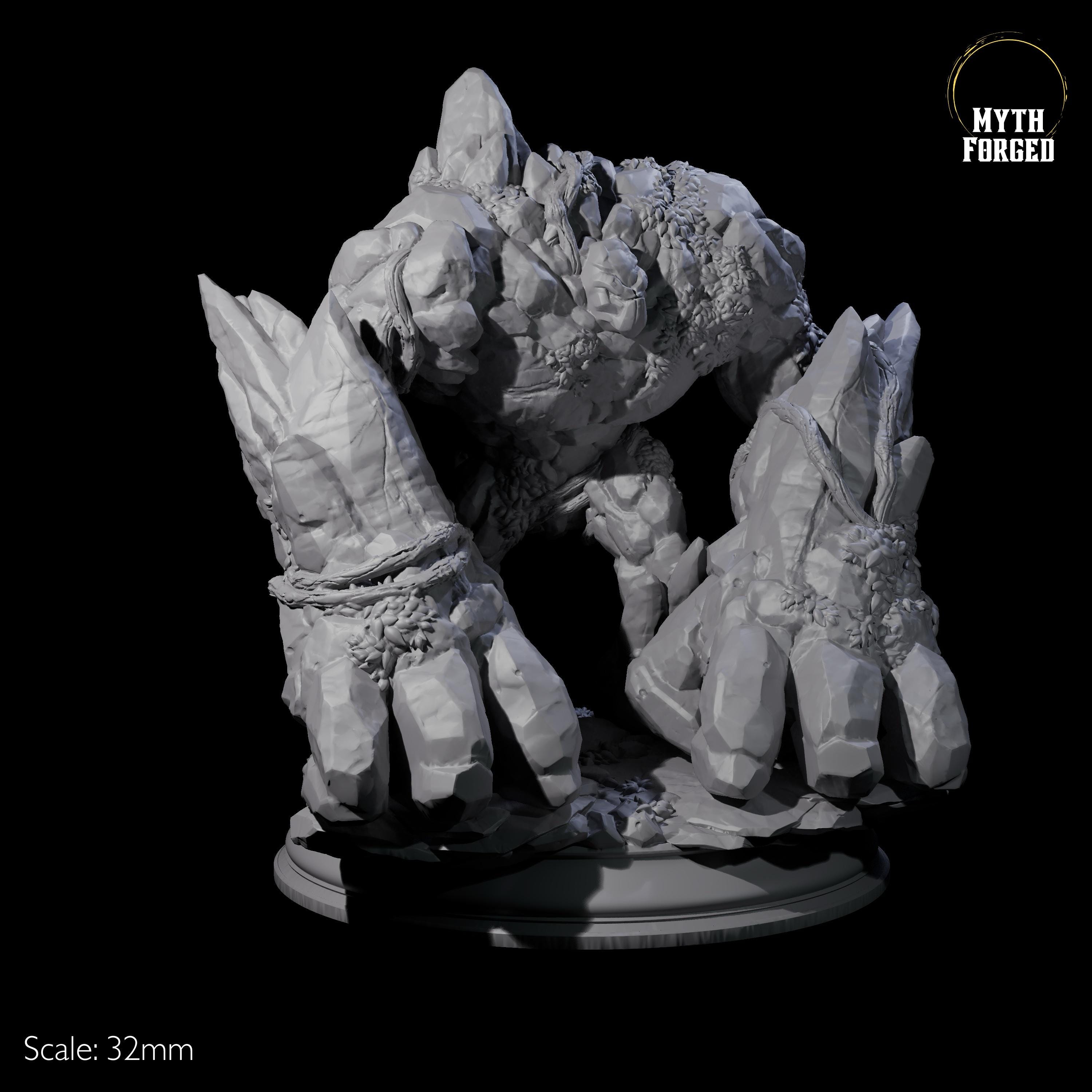 Hulking Earth Elemental Golem Miniatures for D&D, Dungeons and