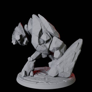 Four Elemental Miniatures for D&D, Dungeons and Dragons, Pathfinder and many other tabletop games Earth