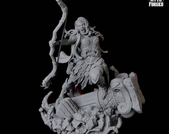 Battlemaiden Giantess Miniature A for D&D, Dungeons and Dragons, Pathfinder and many other tabletop games