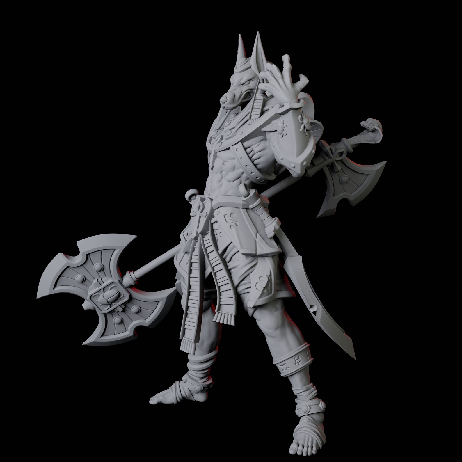 Anubis Egyptian God Jackal Miniature A for D&D, Dungeons and Dragons ...