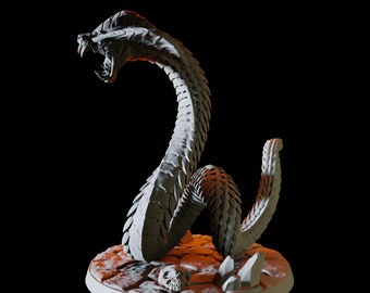 Giant Snake Miniature D for D&D, Dungeons and Dragons, Pathfinder and many other tabletop games