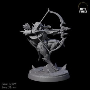 Nefarious Drow Assassine Miniature E für D&D, Dungeons and Dragons, Pathfinder und viele andere Tabletop Spiele