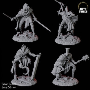 Four Guard Alchemical Golem Miniatures for D&D, Dungeons and Dragons, Pathfinder and many other tabletop games