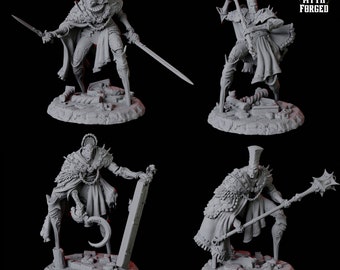 Four Guard Alchemical Golem Miniatures for D&D, Dungeons and Dragons, Pathfinder and many other tabletop games