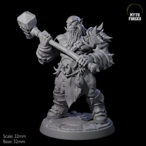 Marauding Orc Raider F Miniature for D&D, Dungeons and Dragons, Pathfinder and many other tabletop games