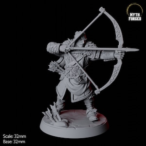 Northman Berserker Viking Miniature C for D&D, Dungeons and Dragons, Pathfinder and many other tabletop games