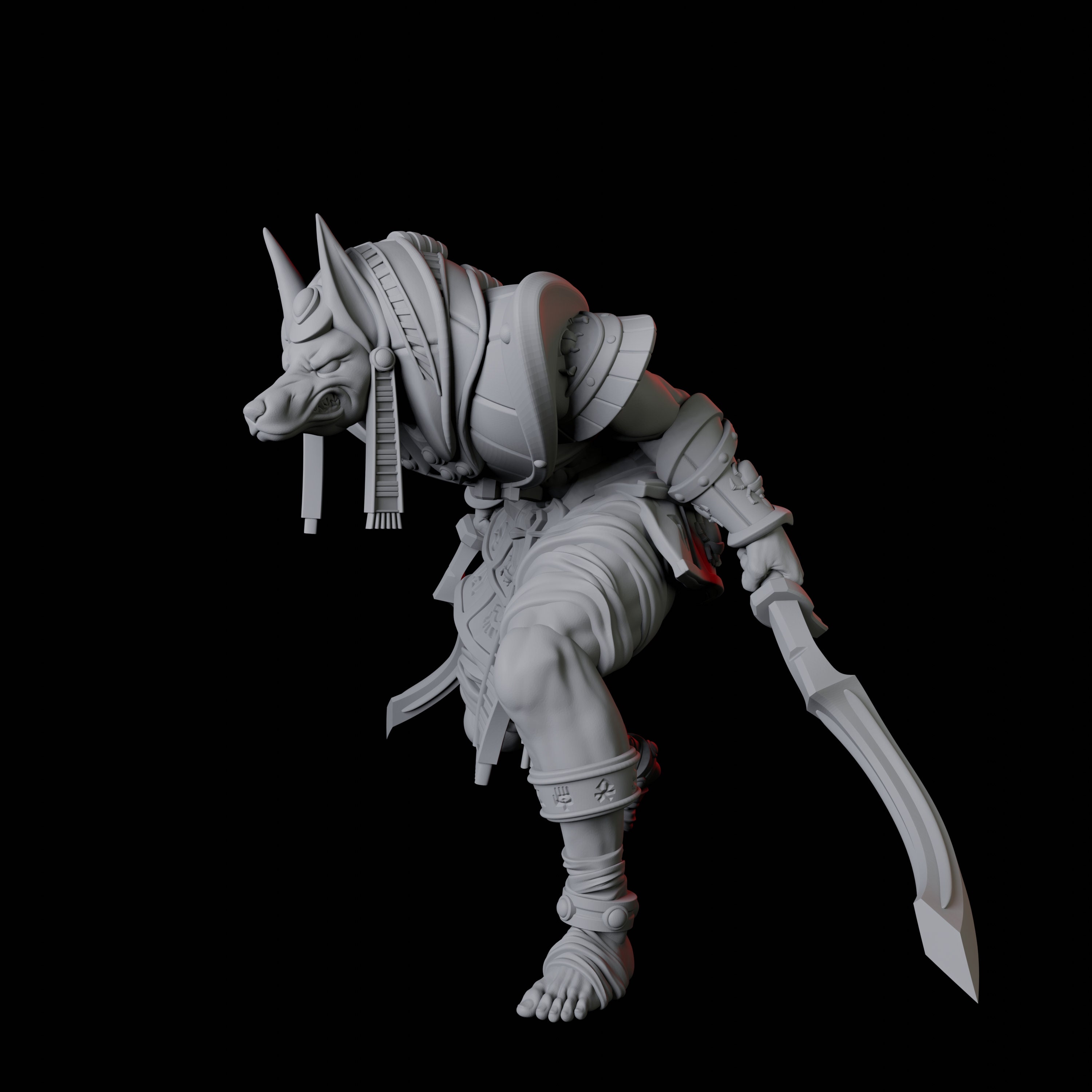 Anubis Egyptian God Jackal Miniature B for D&D, Dungeons and Dragons ...