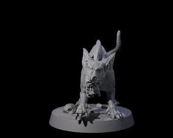 Grommende Goblinhond B Miniatuur voor D&D, Dungeons and Dragons, Pathfinder en vele andere tafelspellen