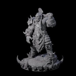 Frostbane Orc B Miniature for D&D, Dungeons and Dragons, Pathfinder and many other tabletop games