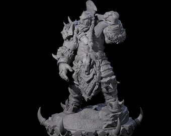 Frostbane Ork B Miniatur für D&D, Dungeons and Dragons, Pathfinder und viele andere Tabletop Spiele