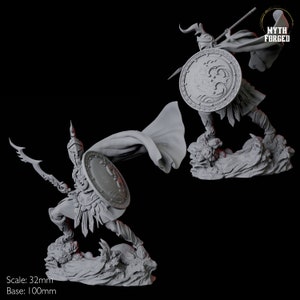 Two Giant Hoplite Miniatures for D&D, Dungeons and Dragons, Pathfinder and many other tabletop games