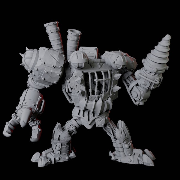 Gnome Mech Suit Miniature for D&D, Dungeons and Dragons, Pathfinder and many other tabletop games