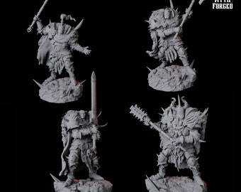 Armored Goliath Barbarian Miniatures voor D&D, Dungeons and Dragons, Pathfinder en vele andere tafelspellen