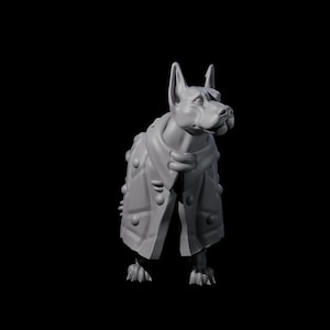 Inquisitive Dog B Miniature for D&D, Dungeons and Dragons, Pathfinder and many other tabletop games