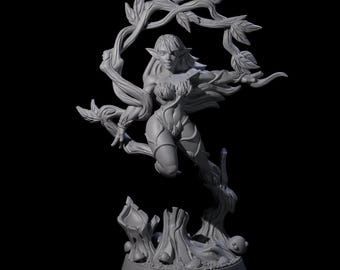 Gliding Forst Dryad Miniature for D&D, Dungeons and Dragons, Pathfinder and many other tabletop games