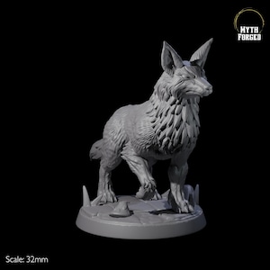 Playful Fox Miniature C for D&D, Dungeons and Dragons, Pathfinder and many other tabletop games