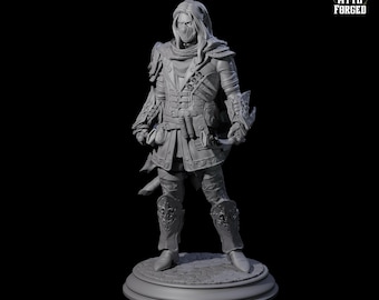 Shadowy Masked Rogue Miniature for D&D, Dungeons and Dragons, Pathfinder and many other tabletop games