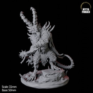 Mutant Ratfolk Demon Filth Paladin Anti Paladin Miniature D for D&D, Dungeons and Dragons, Pathfinder and many other tabletop games