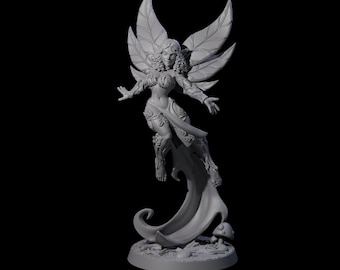 Floating and Gliding Pixie Miniature for D&D, Dungeons and Dragons, Pathfinder and many other tabletop games