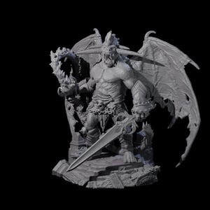 Diabolic Balor Miniature for D&D, Dungeons and Dragons, Pathfinder and many other tabletop games