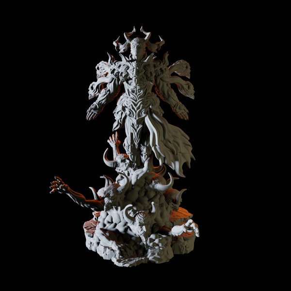 Devil Lord Miniature for D&D, Dungeons and Dragons, Pathfinder and many other tabletop games