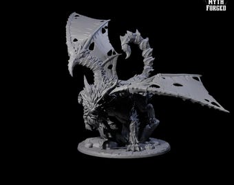 Tattered Manticore Miniature for D&D, Dungeons and Dragons, Pathfinder and many other tabletop games