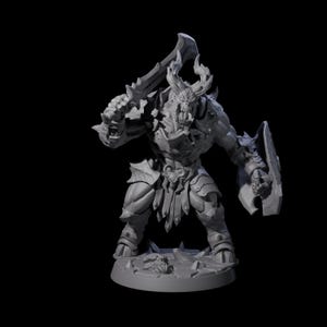 Demonic Ravager D Miniature for D&D, Dungeons and Dragons, Pathfinder and many other tabletop games