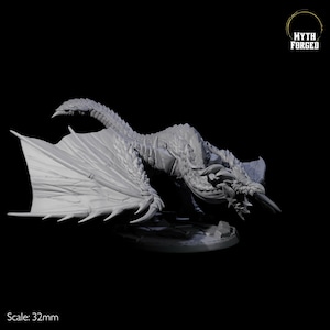 Evil Wyvern Miniature C for D&D, Dungeons and Dragons, Pathfinder and many other tabletop games