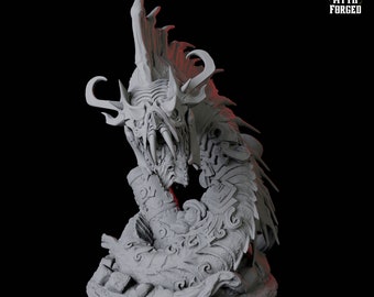 Coiled Giant Snake Miniature D for D&D, Dungeons and Dragons, Pathfinder and many other tabletop games