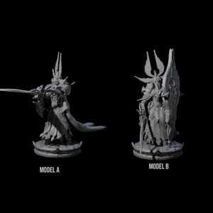 Two Elite Dark Elf Warriors Miniature for D&D, Dungeons and Dragons, Pathfinder and many other tabletop games