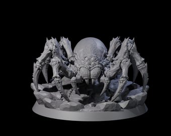 Aranha Gigante Giratória Uma miniatura para D&D, Dungeons and Dragons, Pathfinder e muitos outros jogos de mesa