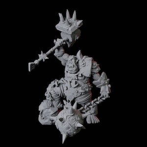 Angry Ogre Miniature for D&D, Dungeons and Dragons, Pathfinder and many other tabletop games