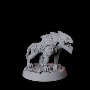 Warforged Dog A Miniature voor D&D, Dungeons and Dragons, Pathfinder en vele andere tafelspellen