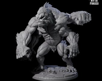 Grim Barlgura D Miniature do gier D&D, Dungeons and Dragons, Pathfinder i wielu innych gier planszowych