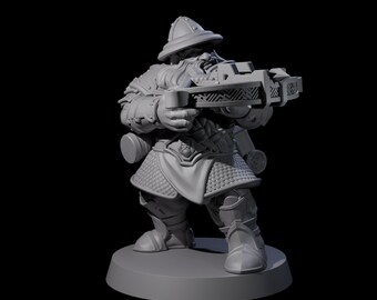 Grand Dwarf Crossbowman C Miniature for D&D, Dungeons and Dragons, Pathfinder and many other tabletop games